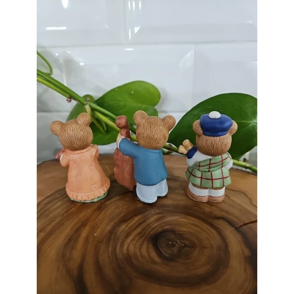 Vintage Homco Bears Figurine Lot‎ 9 Playing Instrument Band Orchestra Porcelain